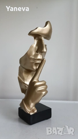 " Мълчанието е злато " , абстрактна статуетка , снимка 2 - Статуетки - 53191724