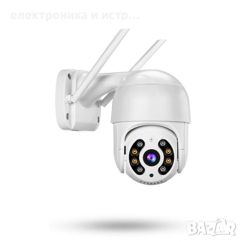 Камера за наблюдение, WIFI, 8 MП FULL HD, Сензор за движение, Бяла 