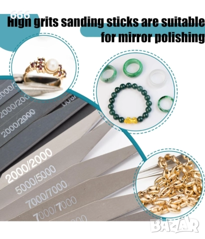 10 бр Комплект за шлайфане Двустранни зърна за шлайфане на пластмаса Акрилни материали и други , снимка 6 - Други стоки за дома - 52953606