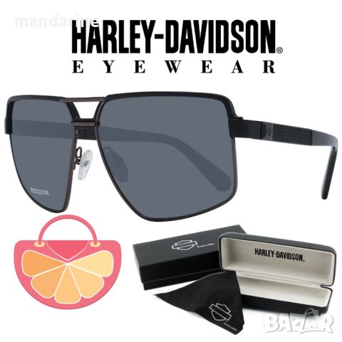 HARLEY DAVIDSON 🍊 Мъжки слънчеви очила "BLACK AVIATOR" нови с кутия, снимка 6 - Слънчеви и диоптрични очила - 45465977