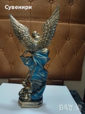 статуетка Архангел Михайл-30см., снимка 2 - Статуетки - 53053657
