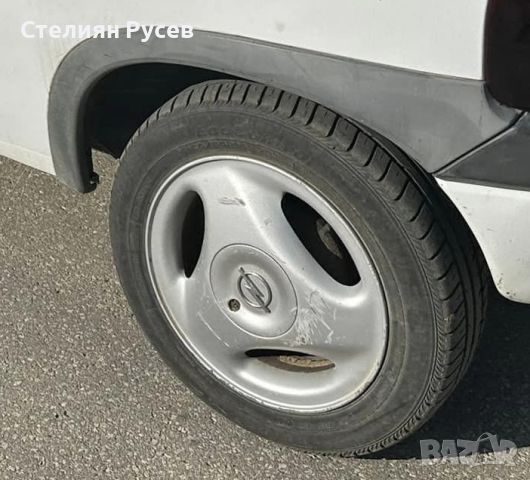 алуминиеви джанти r14 - 4 x 100 / 14 цола със гуми 165 65 14 -цена 150лв, - 4 x 100 междуболтово раз, снимка 1 - Гуми и джанти - 46775262