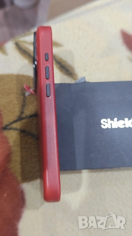 Кожен калъф Shieldon за iPhone 17 pro Max вишнево червен, снимка 4 - Калъфи, кейсове - 54033637