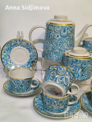 Български сервиз за кафе Изида, снимка 3 - Сервизи - 53908302