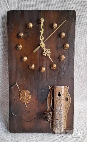 АРТ Стенен Часовник Старо Дърво и SINGER Магия