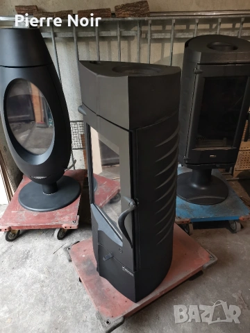 Френска чугунена печка / камина на дърва Invicta 14kW, снимка 9 - Камини - 27395795