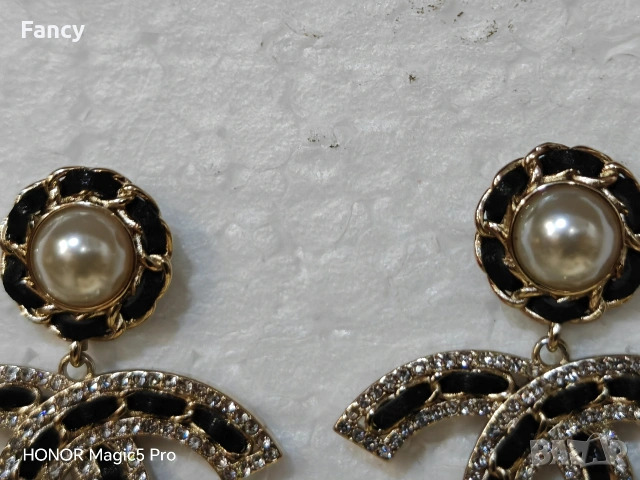 Страхотни обици Chanel , снимка 6 - Обеци - 53618509