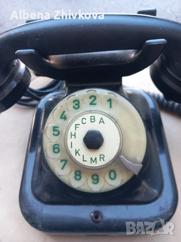 SIMENS аналогов бакелитен стар телефон, снимка 2 - Антикварни и старинни предмети - 52061081