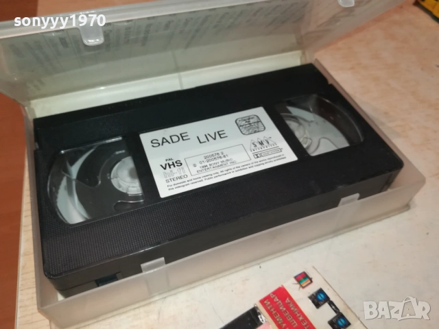 SADE-ORIGINAL HI-FI VHS VIDEO TAPE 2408251058, снимка 6 - Други музикални жанрове - 51470904