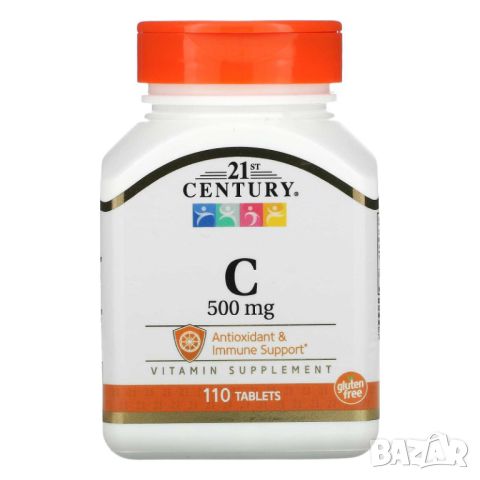 21st Century Витамин C, 500 mg, 110 таблетки, снимка 1 - Хранителни добавки - 46082436