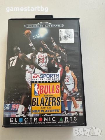 Bulls VS Blazers NBA Playoffs за Sega Mega Drive