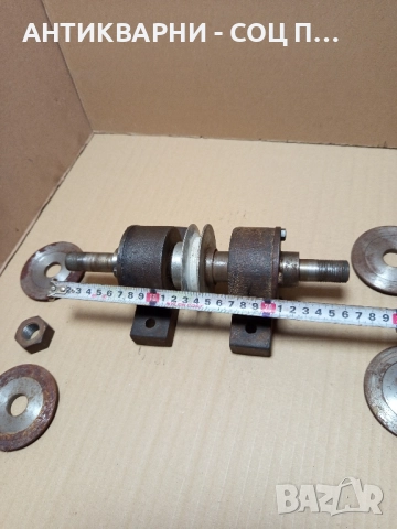 Соц Стар Малък Вал За Машини Техника Тегло 5.500кг., снимка 5 - Антикварни и старинни предмети - 52171526