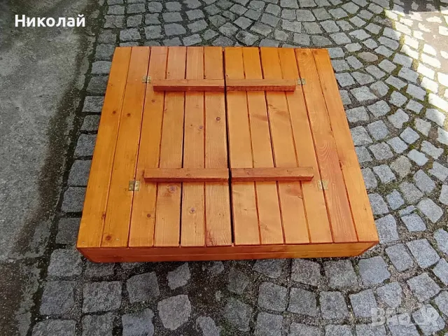 Детски пясъчник със сгъваеми скамейки и пясъчници за момиче момче игри за двор градина, снимка 6 - Пластелини, моделини и пясъци - 49743567