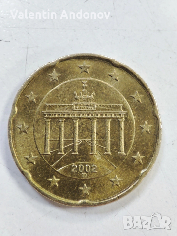 20 евро цента Германия /2002 D