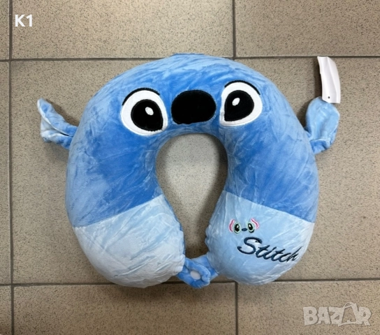 Плюшена Възглавница за врат Стич Stitch