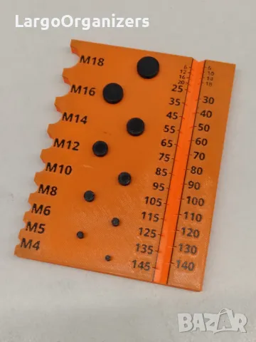 Шаблон за измерване на крепежни елементи , снимка 3 - Други инструменти - 49155507