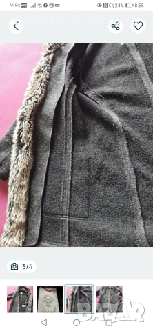 дамски вълнен балтон , снимка 3 - Палта, манта - 53968916