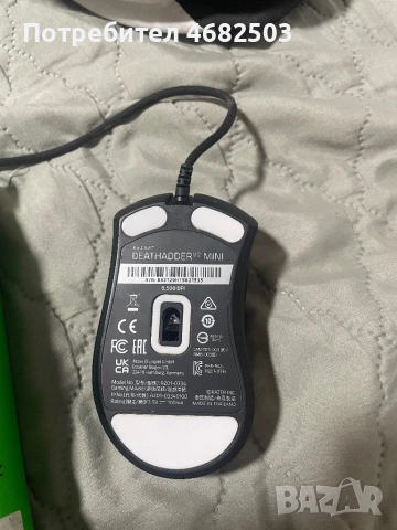 Мишка Razer Deathadder v2 mini, снимка 2 - Клавиатури и мишки - 52834633