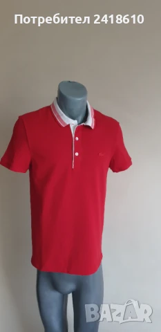 Lacoste Slim Fit Pique Cotton Mens Size 4 - M  НОВО! ОРИГИНАЛ! Мъжка Тениска!, снимка 4 - Тениски - 50991624