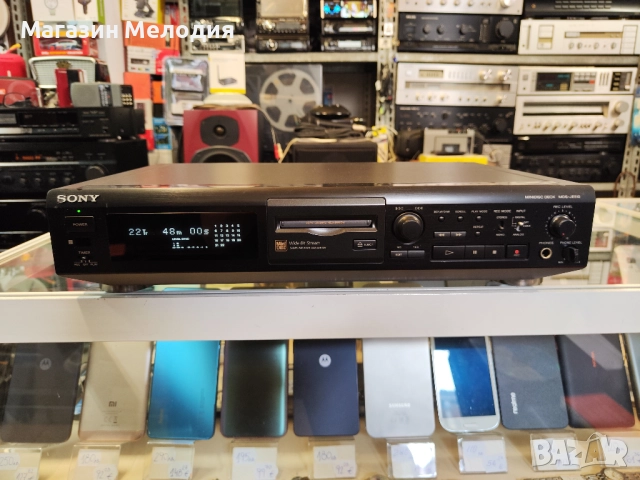 Мини диск / Minidisc deck SONY MDS-JE510 В отлично техническо и визуално състояние.