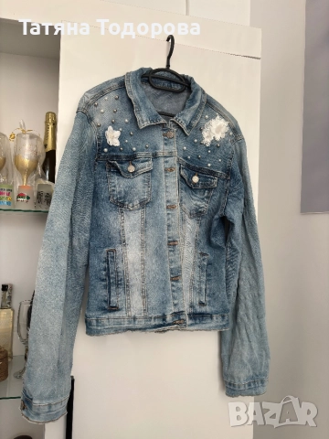 Дънково яке, снимка 2 - Якета - 52416859