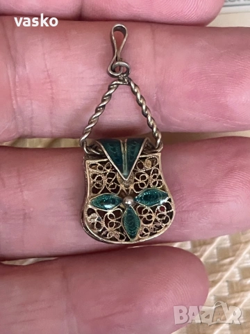 Българско сребро 3,9 грама, снимка 4 - Колиета, медальони, синджири - 53538086