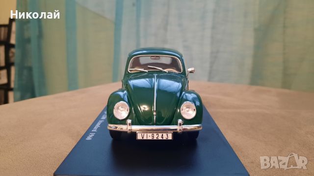 1960 Volkswagen Beetle/Escarabajo 1200 1:24 Whitebox/Hachette Diecast Колекционерски модел количка, снимка 3 - Колекции - 46442674