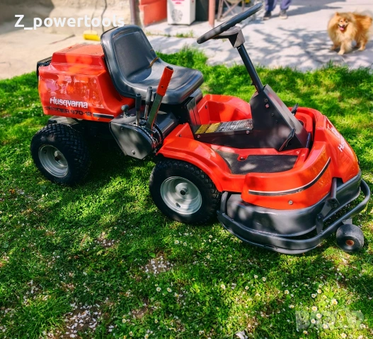 Тракторна косачка Husqvarna Rider 970-12 | 12 HP Briggs & Stratton, снимка 11 - Градинска техника - 54292797