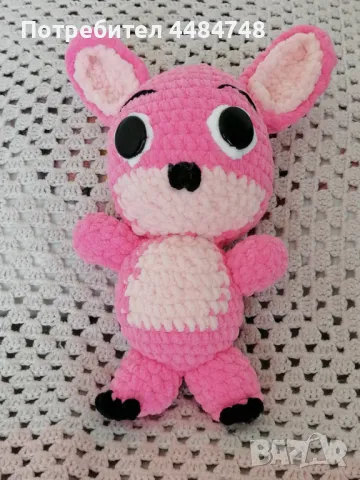 Стич играчка плетена на една 