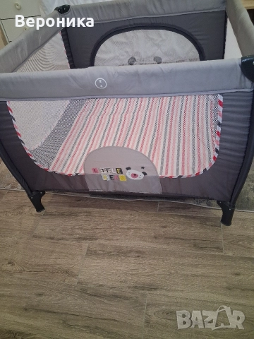 Детска кошара за игра Wunderkid Play, Сива, снимка 4 - Кошарки - 52594007