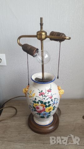 Немска порцеланова нощна лампа, снимка 3 - Антикварни и старинни предмети - 45150466