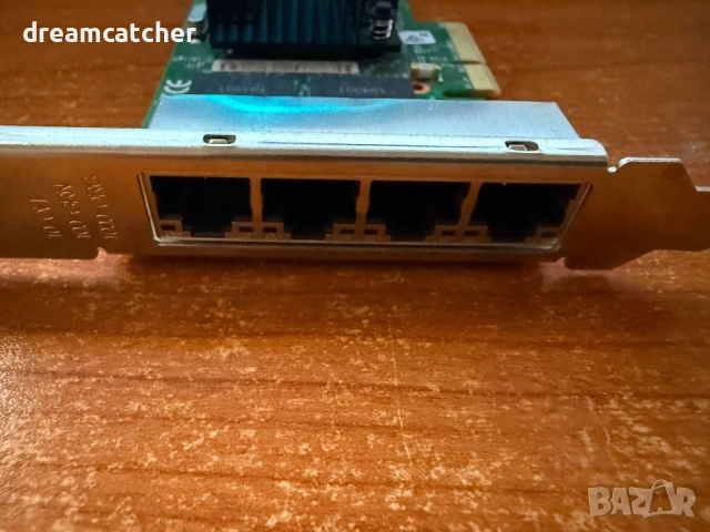 Оригинален Intel Ethernet I350-T4 4-Port 1Gb NIC - 4-ри портов адаптер