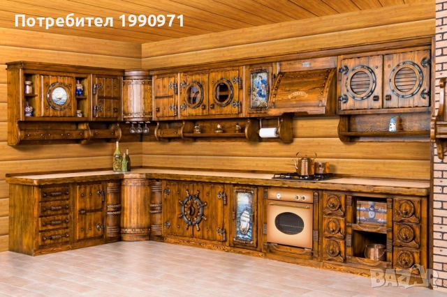 Кухни по попоръчка. Масив. Маси и плотове. Орех, дъб, чам, череша, круша, чинар, бряст, акация., снимка 9 - Кухни - 52476394