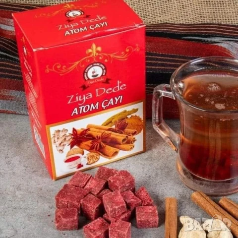 Зимен чай Atom 150 гр. против инфекции и настинки, снимка 2 - Хранителни добавки - 51232962
