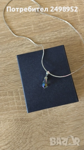 Колие с Кристал и Колие с Розов кристал, Нови, снимка 7 - Колиета, медальони, синджири - 53426483