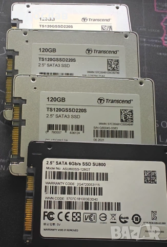 4бр SSD дискове 120gb, снимка 2 - Твърди дискове - 53595079