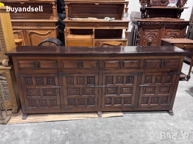 Скрин бюфет масив старинен