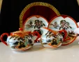 Чиния японски порцелан Kutani,злато. , снимка 4