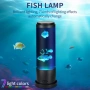 EDIER LED нощна лампа - аквариум с движещи се рибки, снимка 2