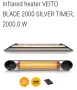 Veito Blade 2000 W Карбанов Отоплител Silver с дистанционно управление, снимка 1