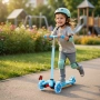 НОВА Детска тротинетка 21st Scooter със светещи колела, сгъваема, до 50кг различни цветове, снимка 7