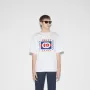 GUCCI GG White Interlocking Box Logo Relaxed Fit Мъжка Тениска size L, снимка 2