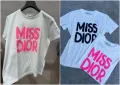 Miss Dior Мъжка Тениска👕Мъжка Блуза С Къс Ръкав Мис Диор - Налични Различни Цветове Код LFS273, снимка 1