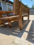 Дървена маса с пейки, снимка 2