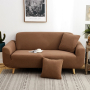 Еластичен калъф за диван "Комфорт", бежово, снимка 6