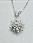 Сребърно колие с мойсанит (диамант)1 карат , снимка 10