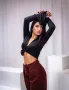 Стилен черен дамски топ , снимка 4