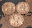 Монети Великобритания - 3 бр.>Кралица Елизабет II[1962,1963,1966], снимка 2