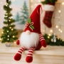 Коледна играчка джудже – Перфектна украса за елха и домчерна FL109-C, снимка 3