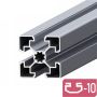 Конструктивен алуминиев профил 45х45 слот 10 Т-Образен, снимка 1 - Консумативи за принтери - 45436862